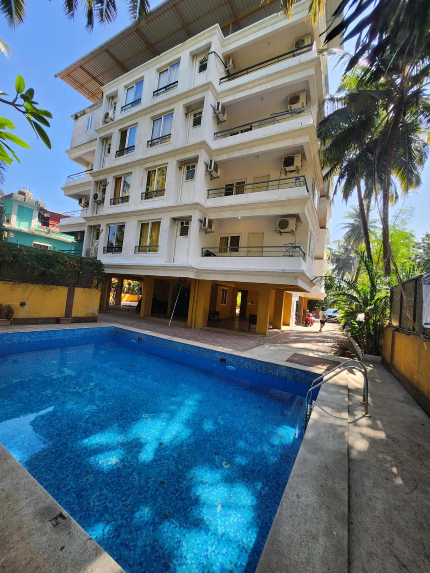 Luxury 2Bhk Apartment Near Calangute Baga Beach With Pool المظهر الخارجي الصورة